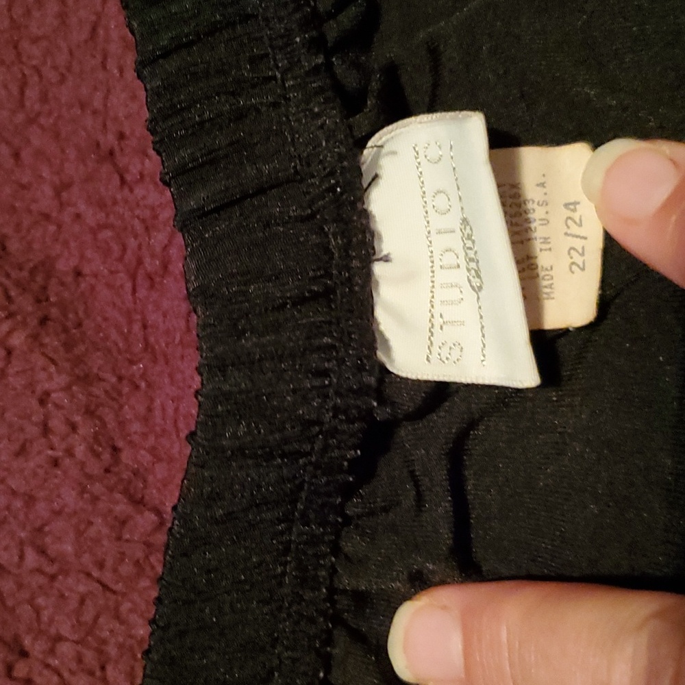 Studio C black stretchy pants. Size 22/24